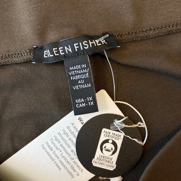 Eileen Fisher Washable Flex Ponte Straight Ankle Pant Women's 1X Wren NWT $198 - Picture 6 of 11